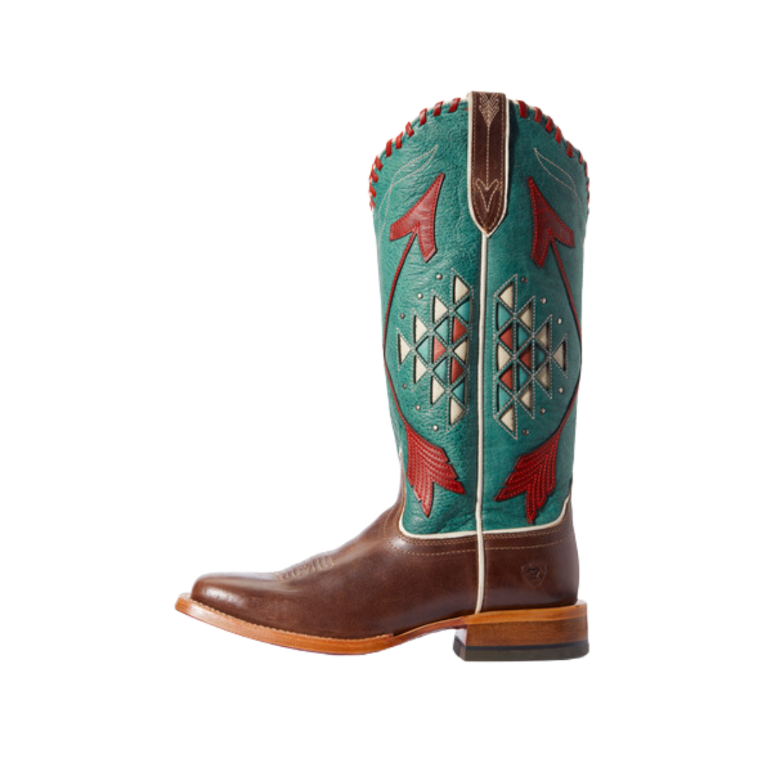 Ariat Women's Arroyo Teal Roper Rustic Brown Boots