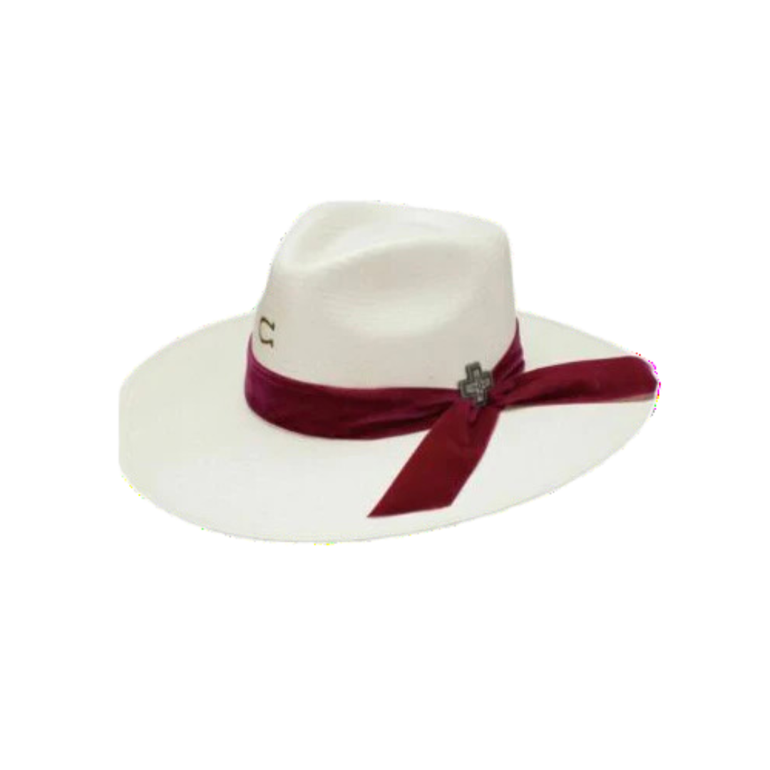 Charlie 1 Horse Women's Truth Natural Western Straw White Hat