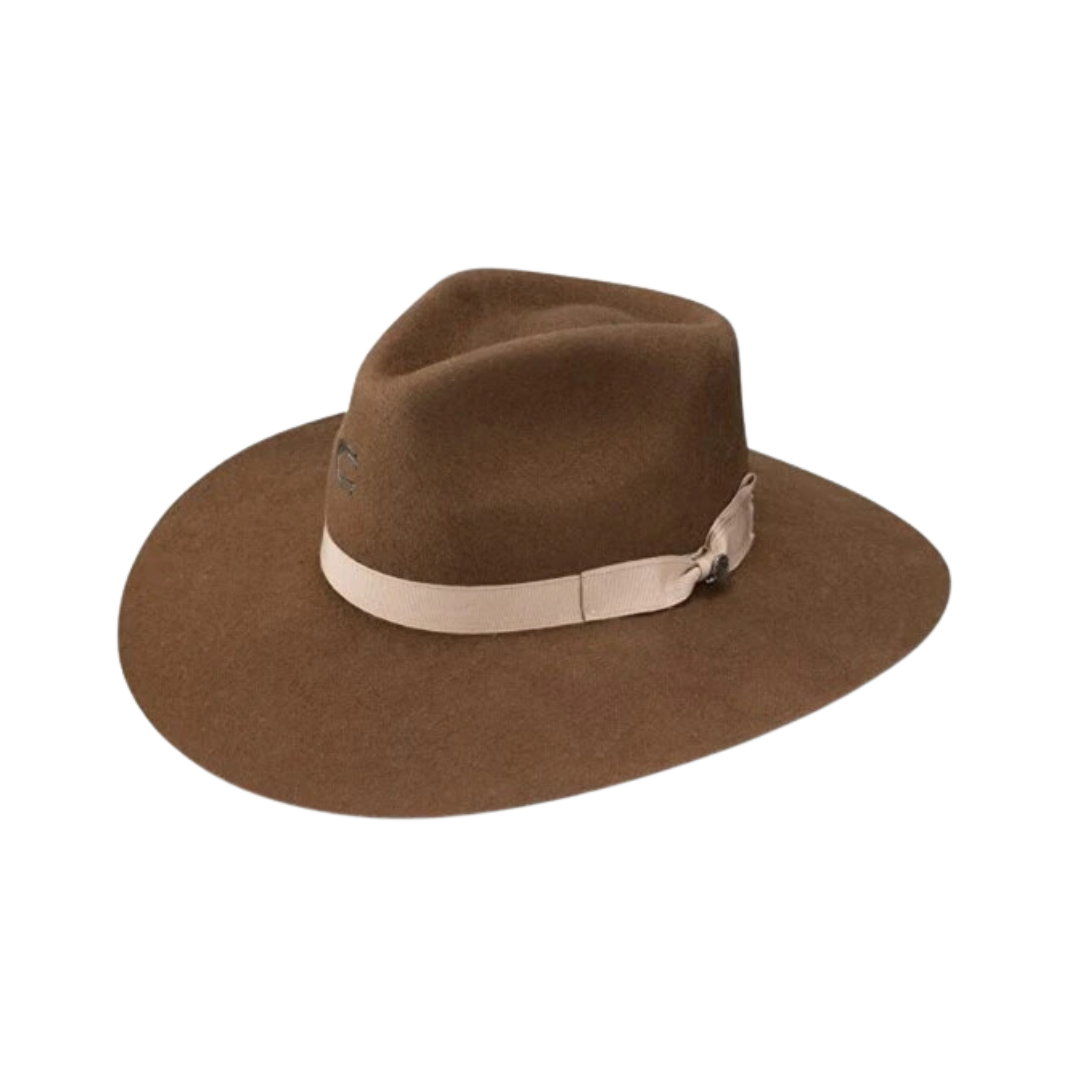 Charlie 1 Horse Women's Acorn Highway Felt Brown Hat