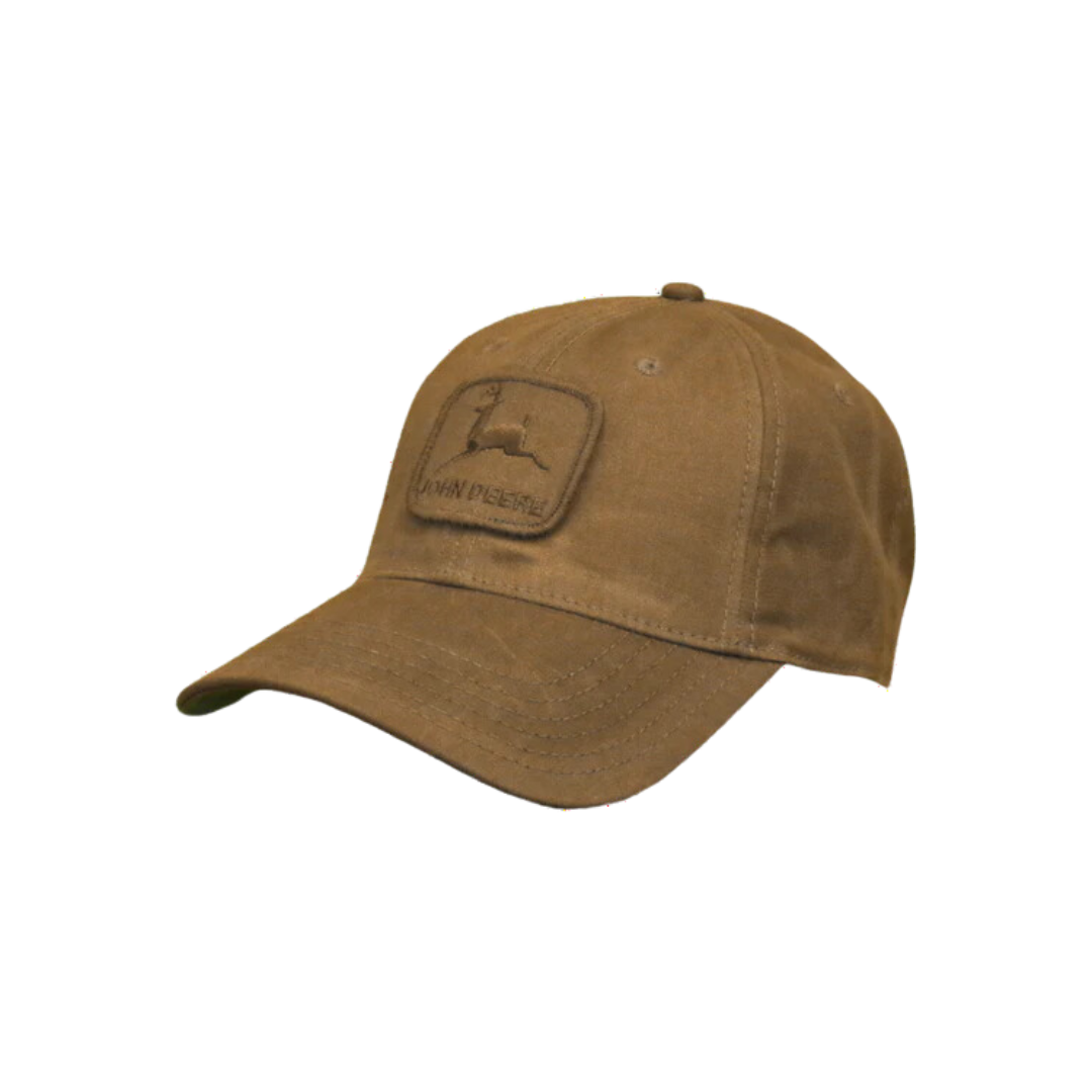 John Deere Brown Sueded Patch Cap