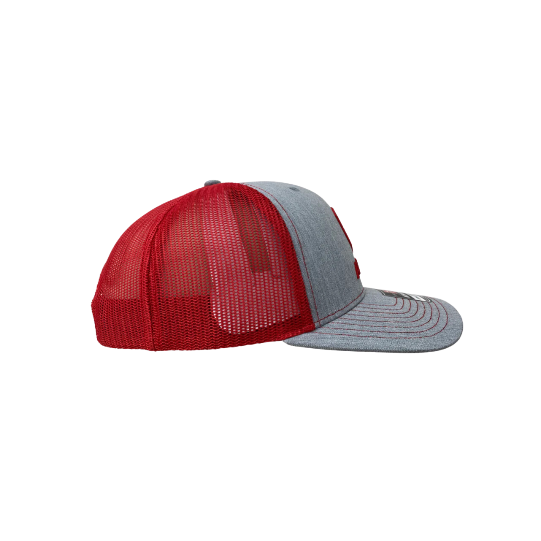 Ariat Richardson 112 Grey &amp; Red Logo Mesh Cap