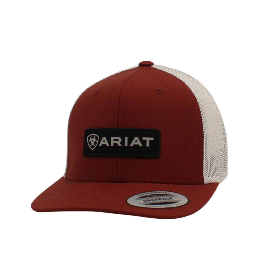 Ariat M&amp;F Red Ariat Patch Baseball Cap