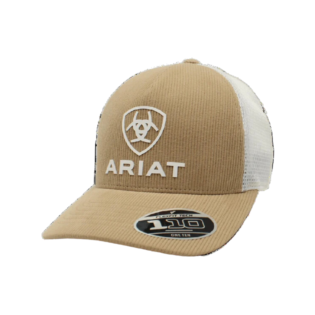 Ariat M&amp;F Flex Fit 110 Brown Logo Embroidered Cap