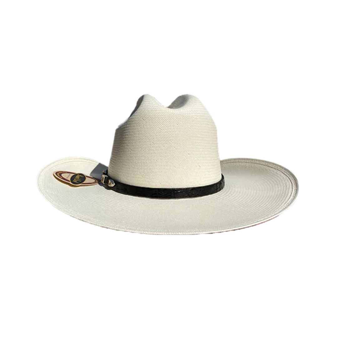 Stetson Hats 5000x El Jefe White Black Band Straw Hat