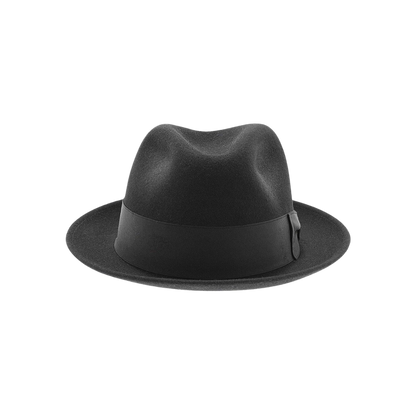 Stetson Hats Frederick Black Wool Felt Fedora Hat