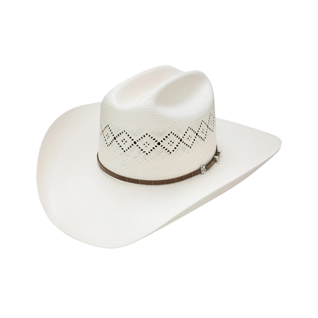 Stetson Hats 30x North Star White Patterned Ventilation Hat