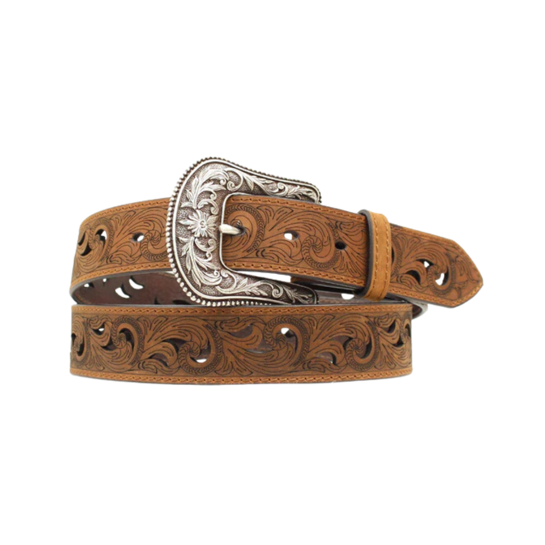 Ariat Women's Paisley Pierced Brown Belt