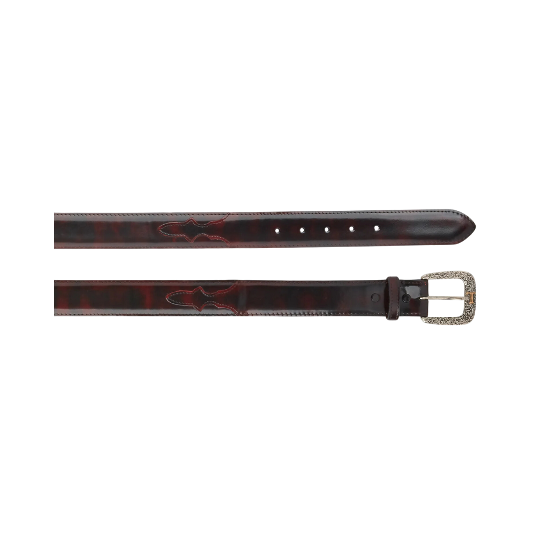 Lucchese Men's Cherry Goat Black Belt