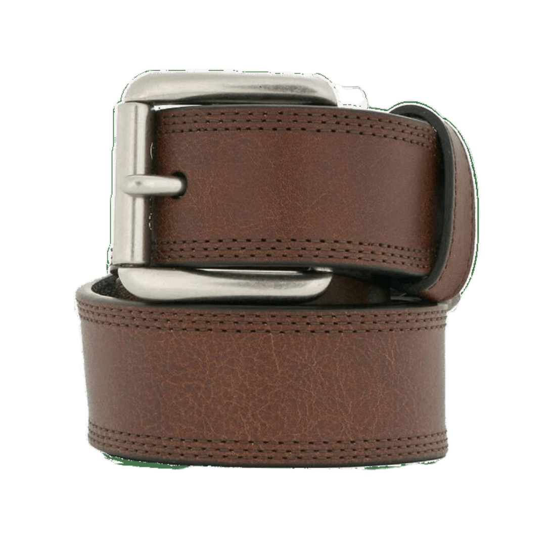 Ariat Men's Triple Stitch Copper Brown Belt
