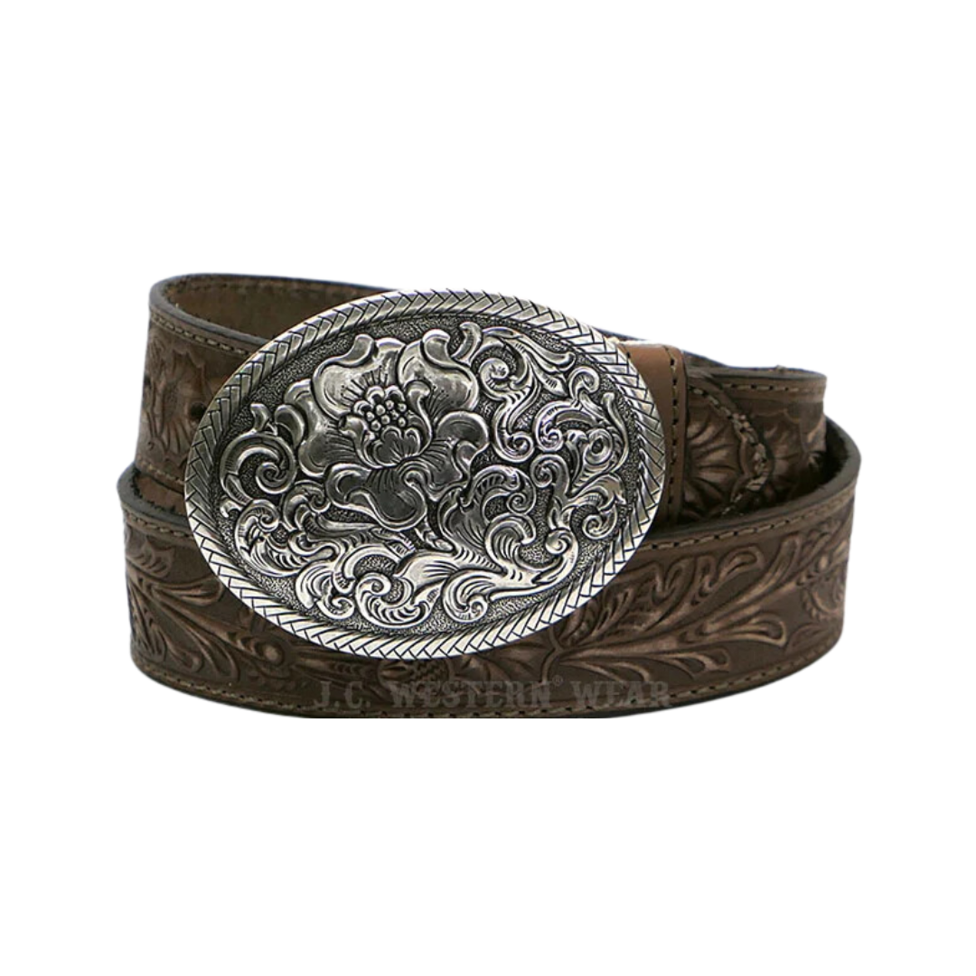 M&amp;f Womens Nocona Tooled Leather Belt