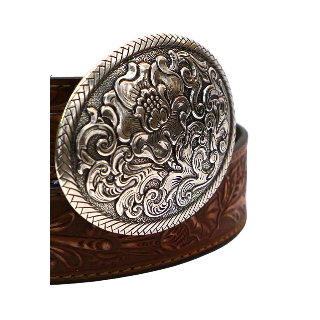 M&amp;f Womens Nocona Tooled Leather Belt