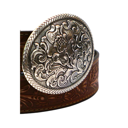 M&amp;f Womens Nocona Tooled Leather Belt