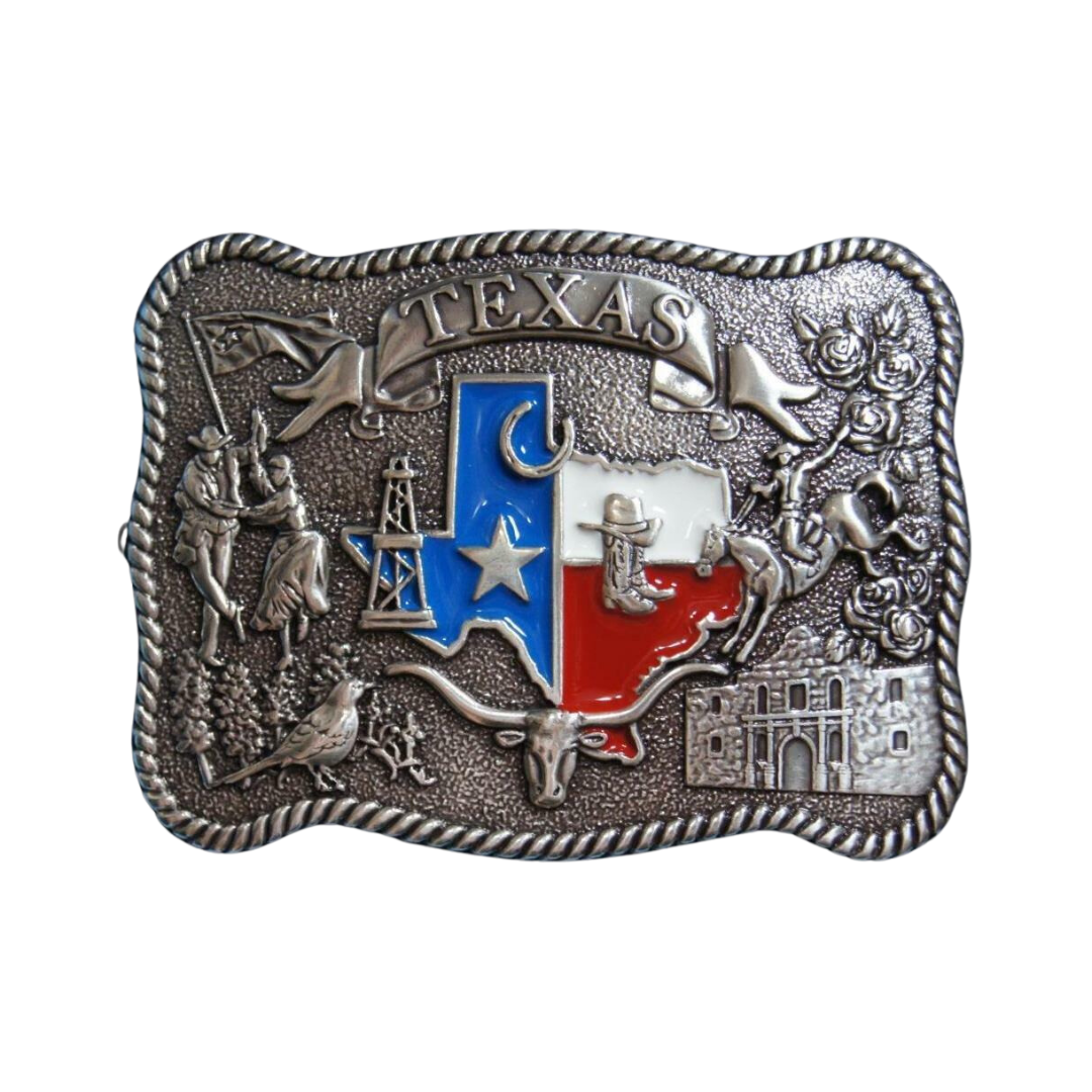 Nocona Men's State Of Texas Multicolor Buckle