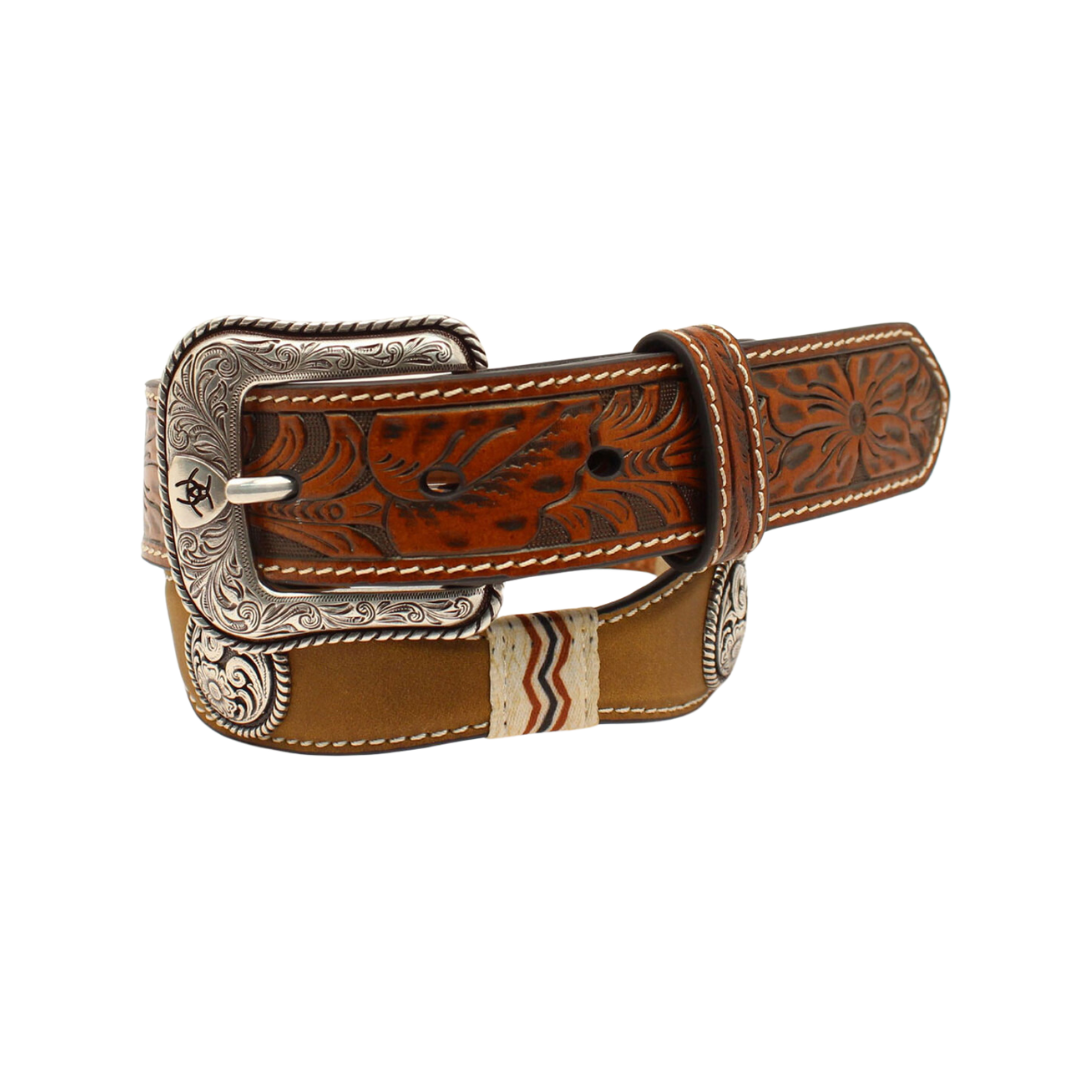 Ariat Youth Boy's Embossed Brown Belt