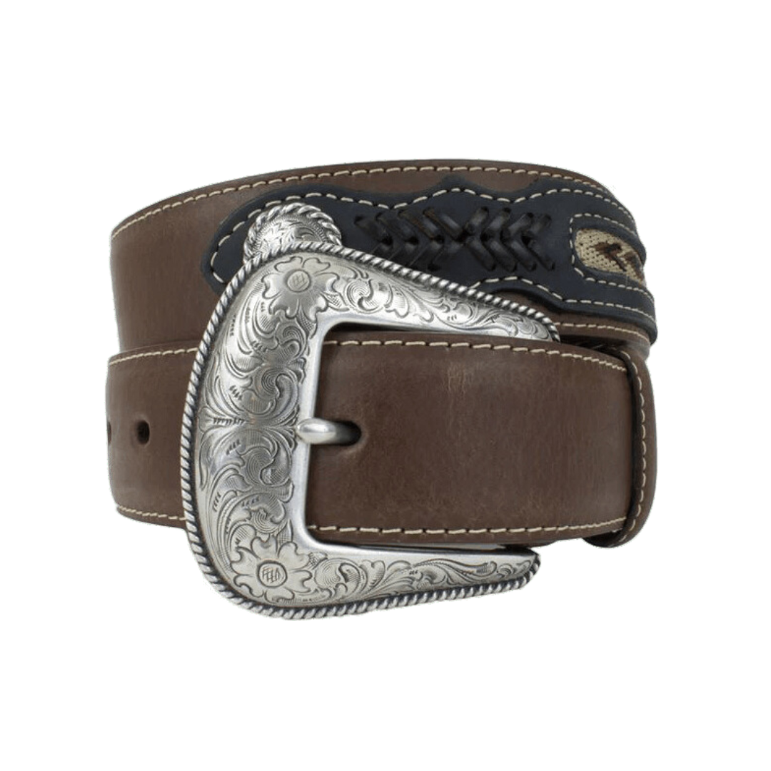 Nocona Men's Classic Western Dress Brown Belt