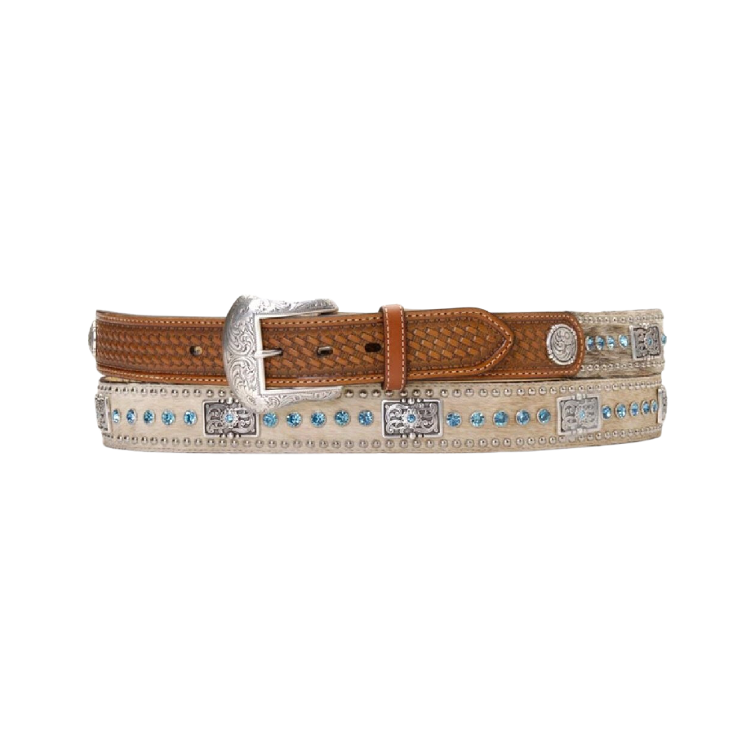 Nocona Men's Calf Hair Western Brown Belt