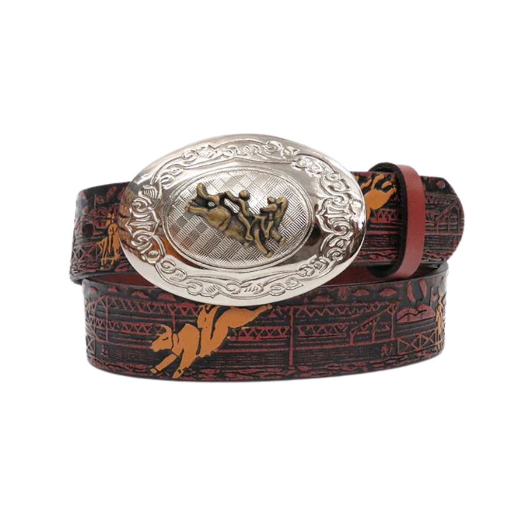 Nocona Youth Boy's Rodeo Printed Brown Belt