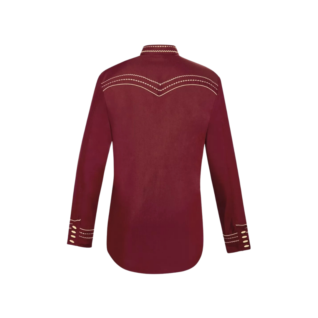 Ranger's Usa Men's Wine Charra Tarugos Shirt