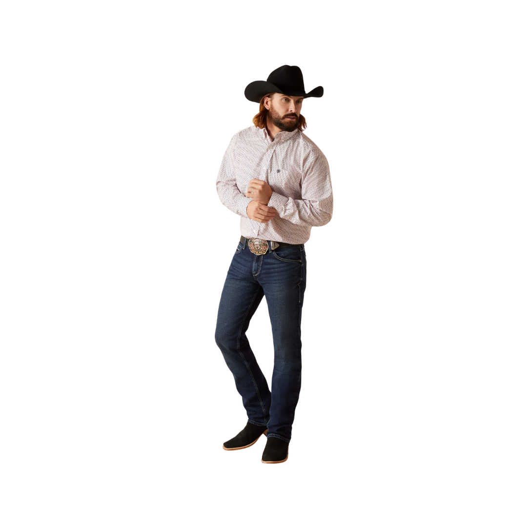 Ariat Men's Neithan Classic Fit White Shirt