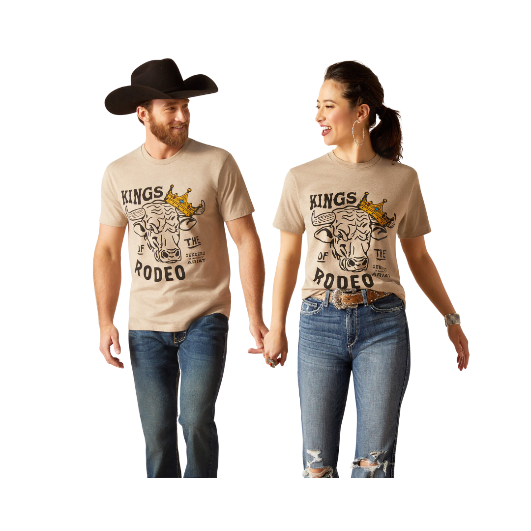 Ariat Unisex Sendero King Cow Light Brown Tee Shirt