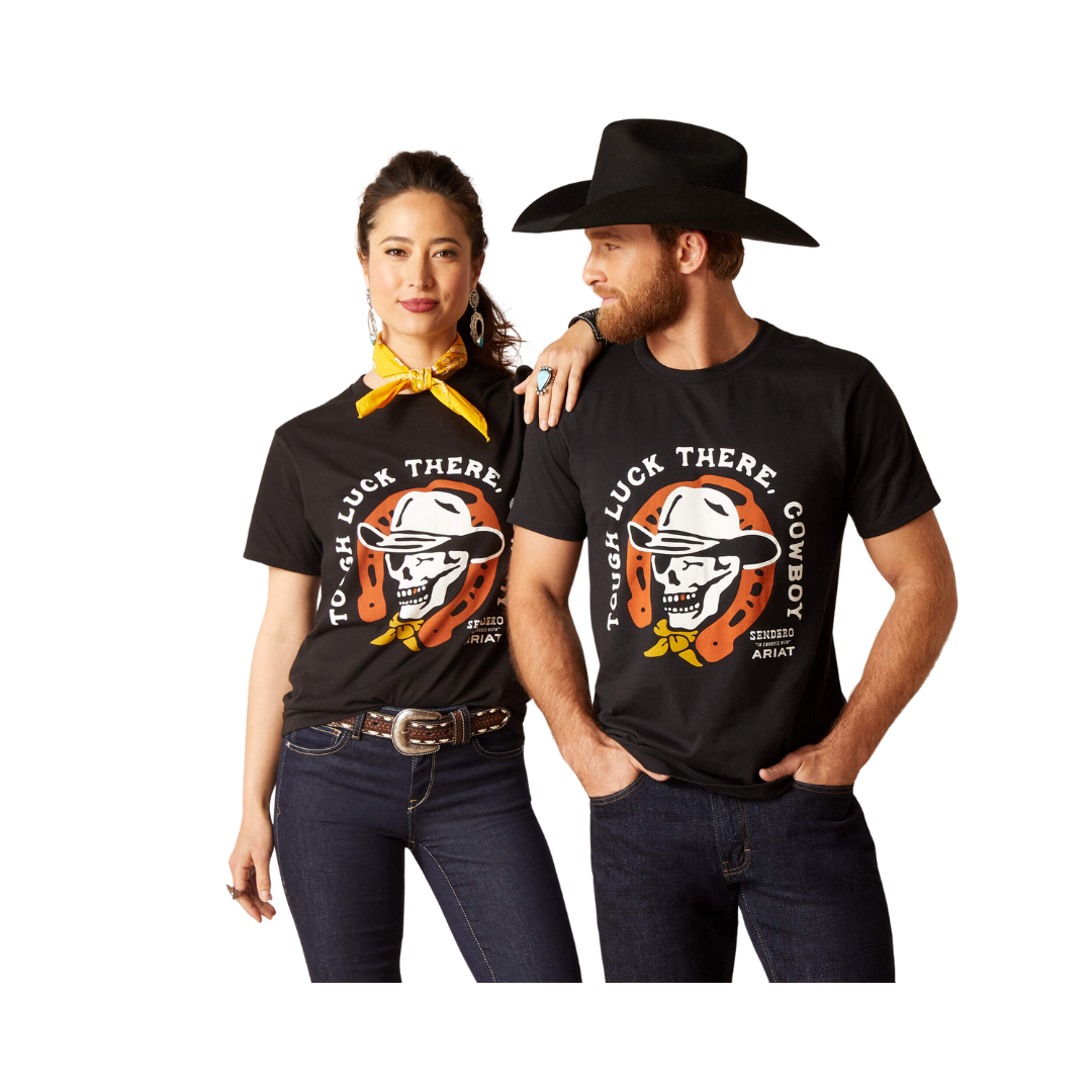 Ariat Unisex Sendero King Cow Black Tee Shirt