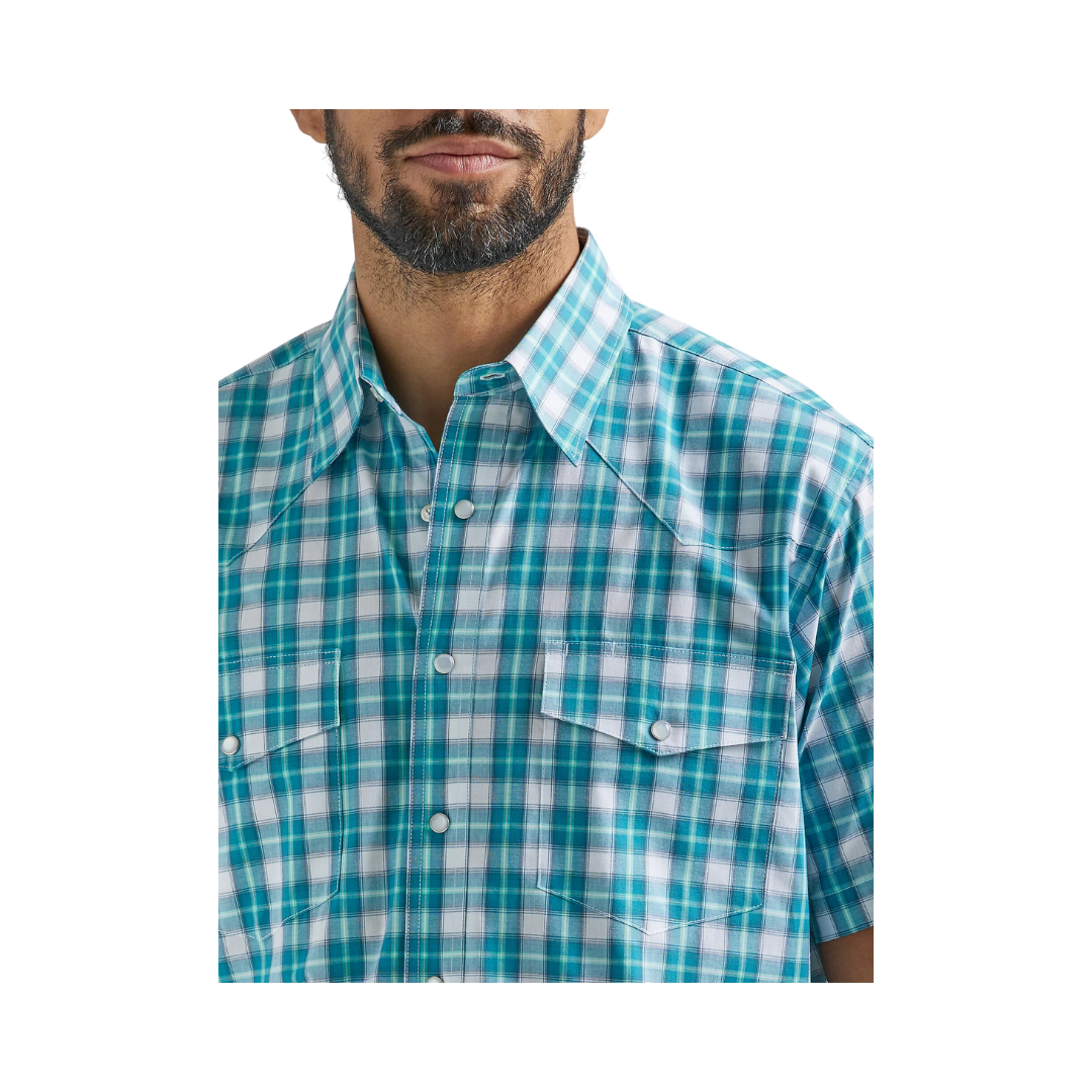 Wrangler Men's Western Snap Wrinkle Resist Shirt - Big