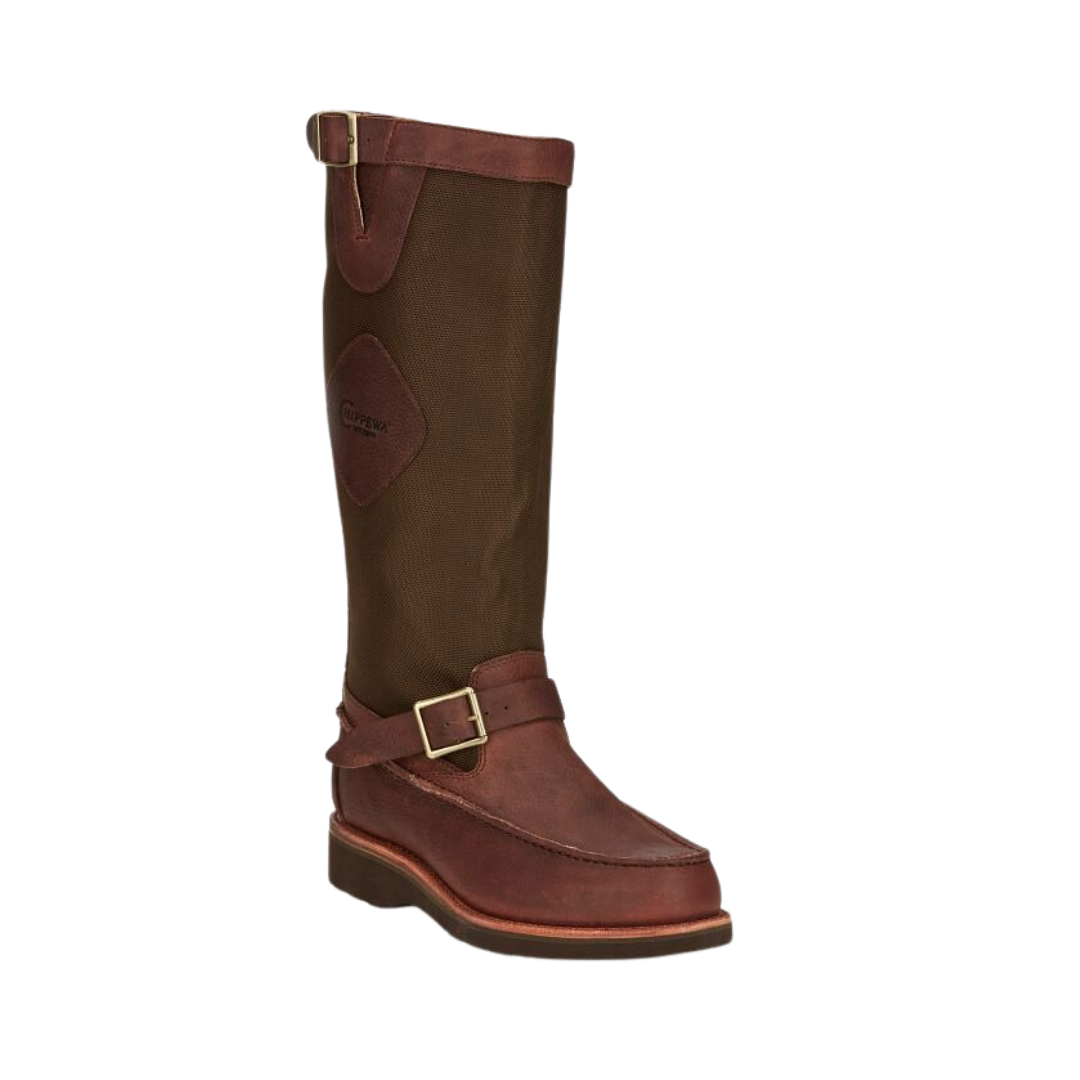 Chippewa Men's 17 Pull On Snake Goaky Brown Boots