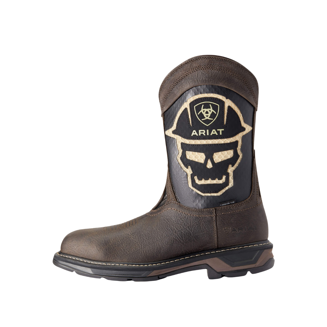Ariat Men's Workhog XT Venttek Bold Carbon Toe Work Iron Coffe Boots