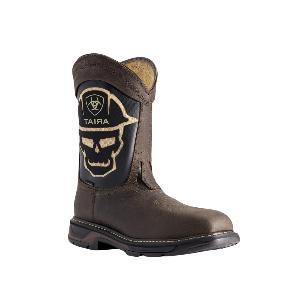Ariat Men's Workhog XT Venttek Bold Carbon Toe Work Iron Coffe Boots