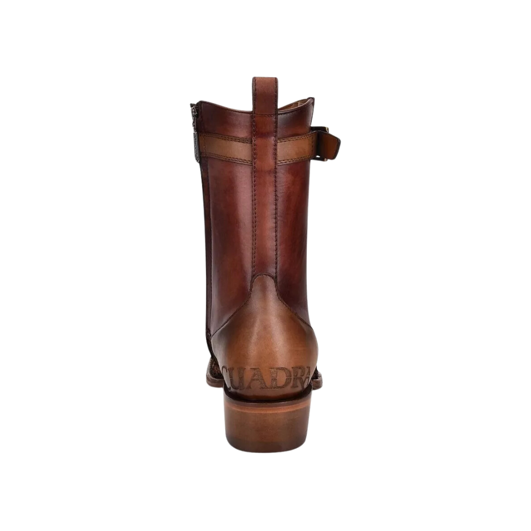 Cuadra Men's Fish Skin Pirarucu Brown Boots