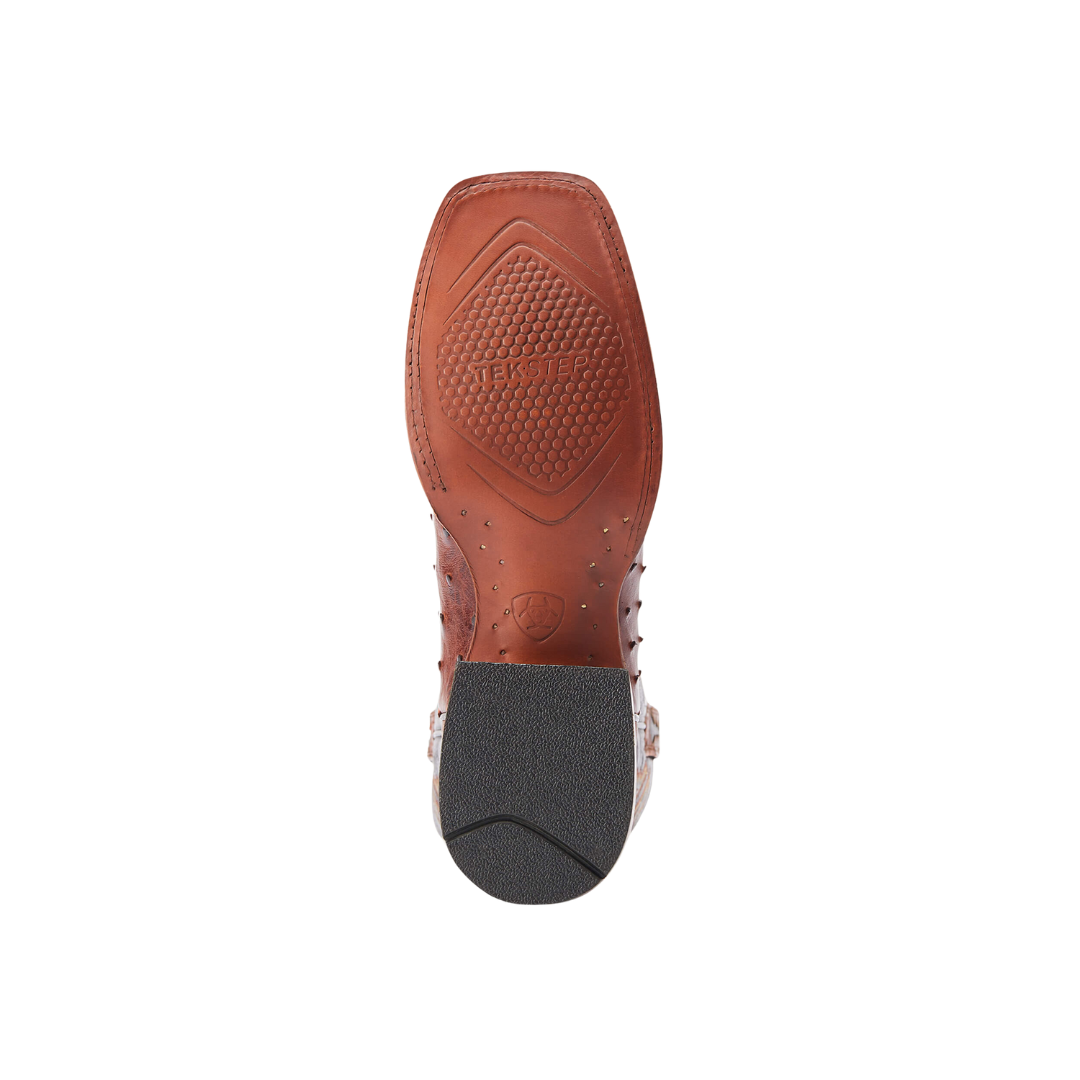 Ariat Men's Broncy Cinnamon Ostrich Brown Boots