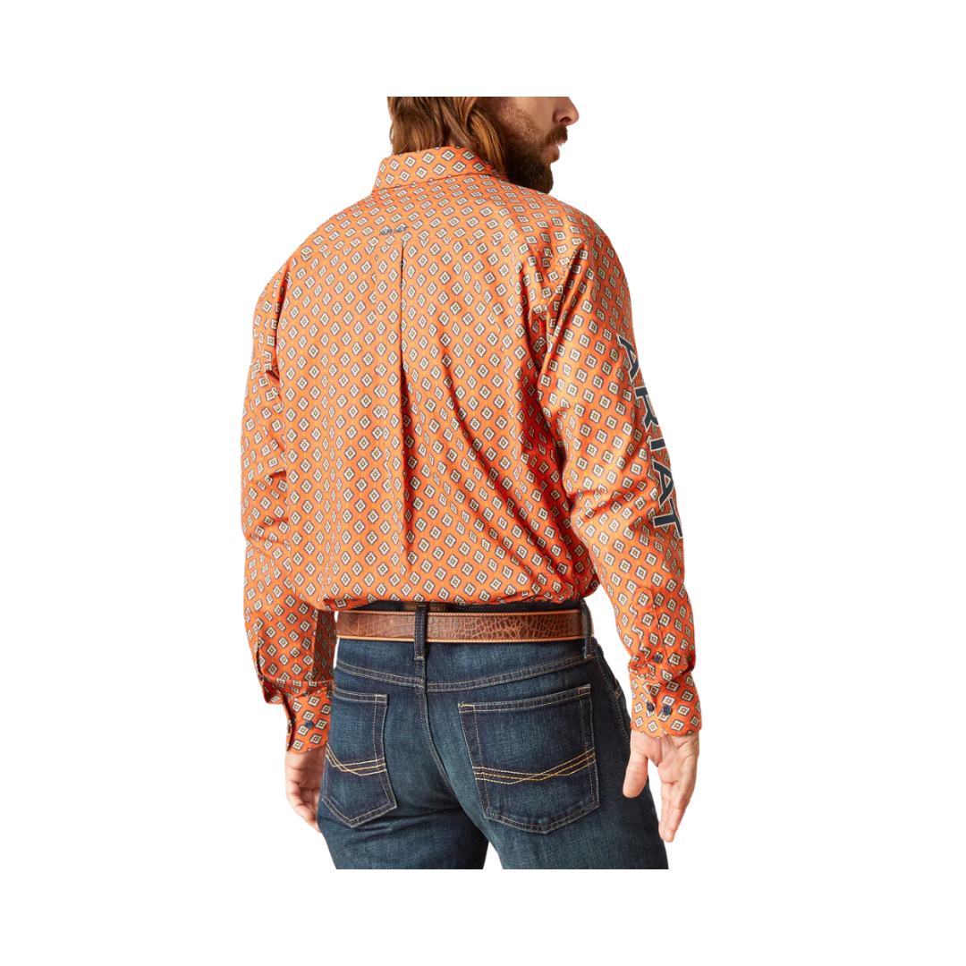 Ariat Men's Team Logo Rust Shirt