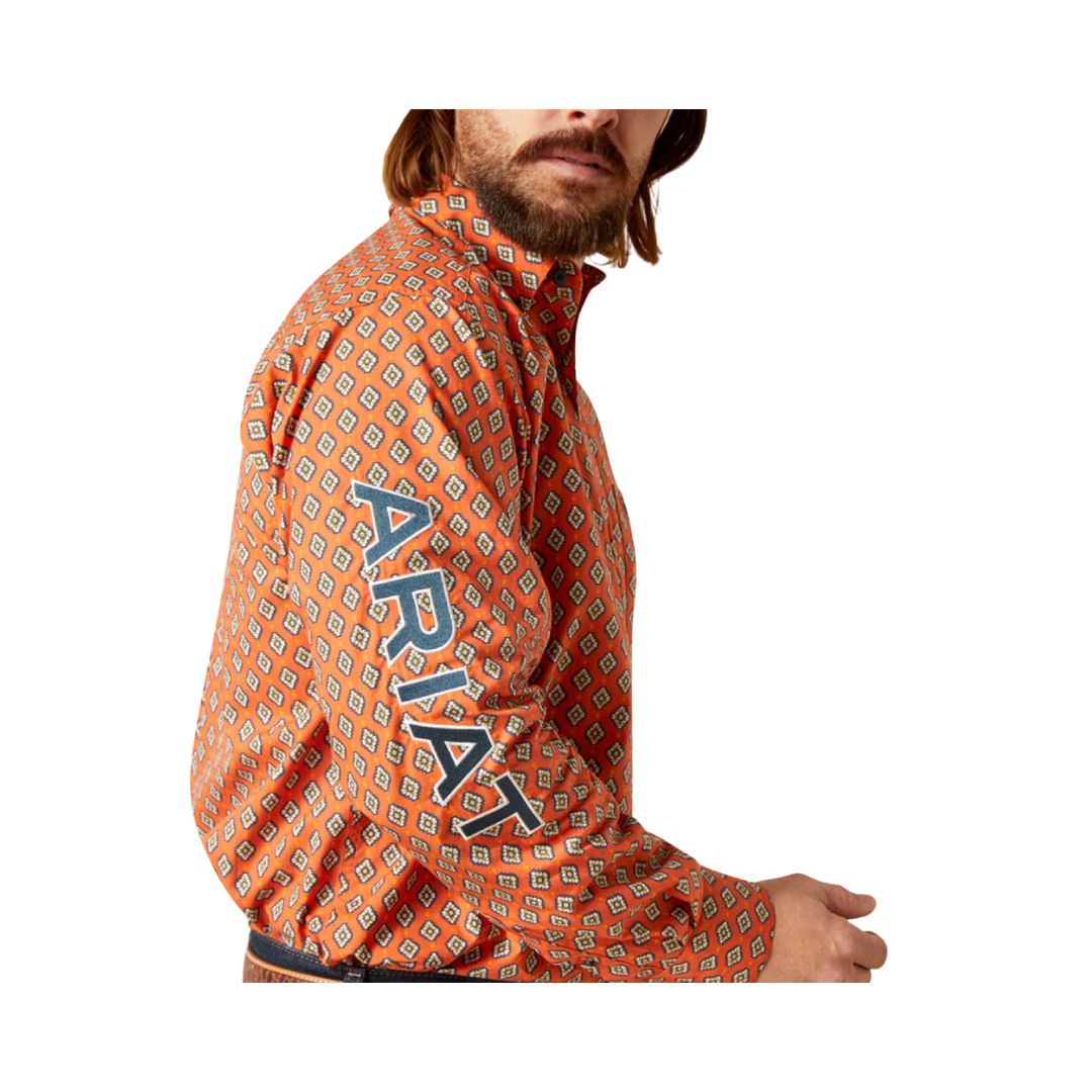 Ariat Men's Team Logo Rust Shirt