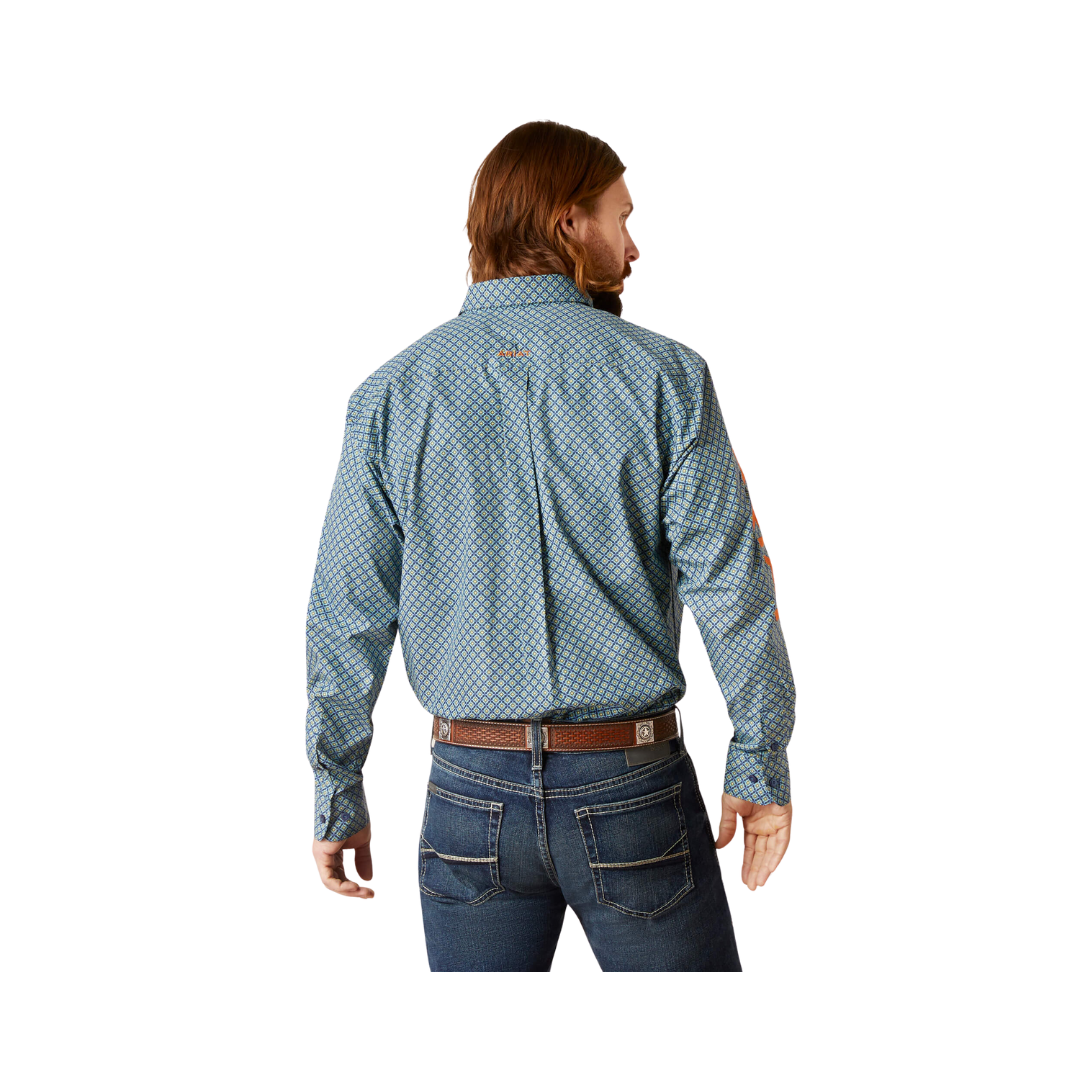 Ariat Men's Team Walton Classic Fit Moonlit Ocean Shirt