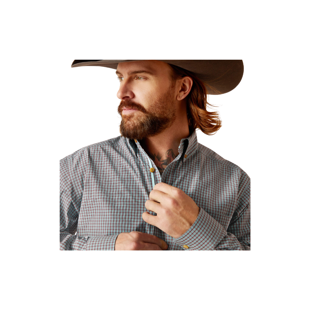 Ariat Men's Pro Series Nestor Classic Fit Angel Blue Shirt