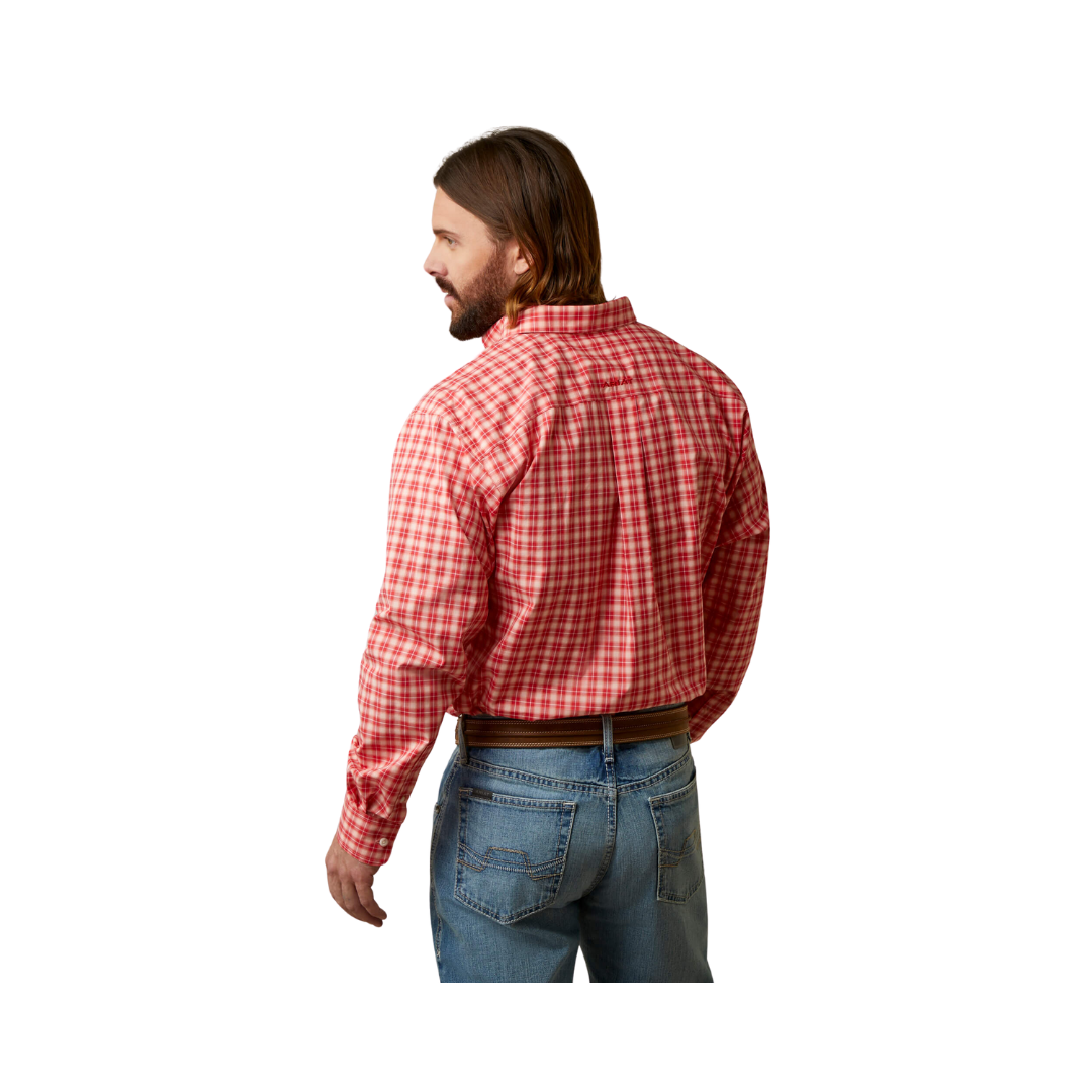 Ariat Men's Pro Series Oberon Classic Fit Poppy Red Shirt