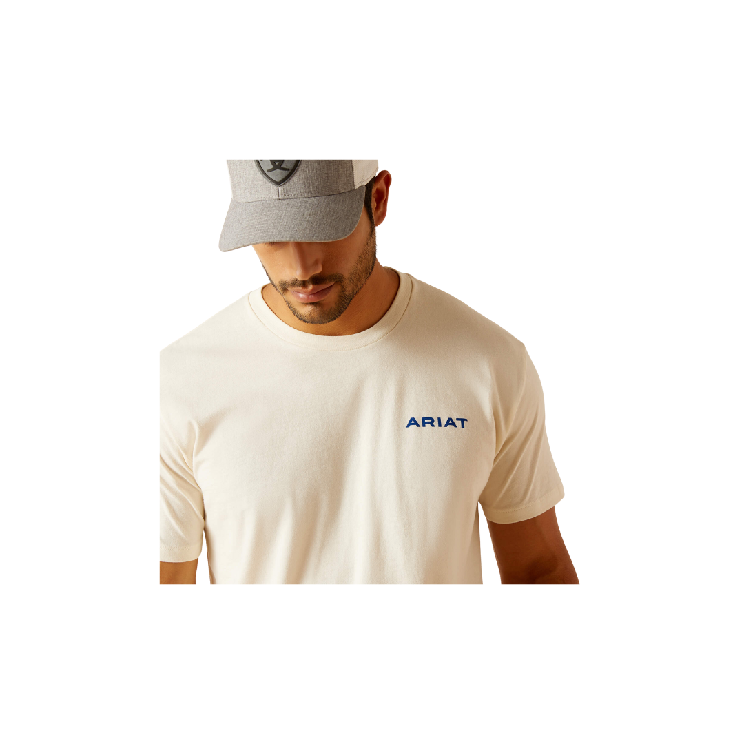 Ariat Men's Ariat Logo Off White T-Shirt