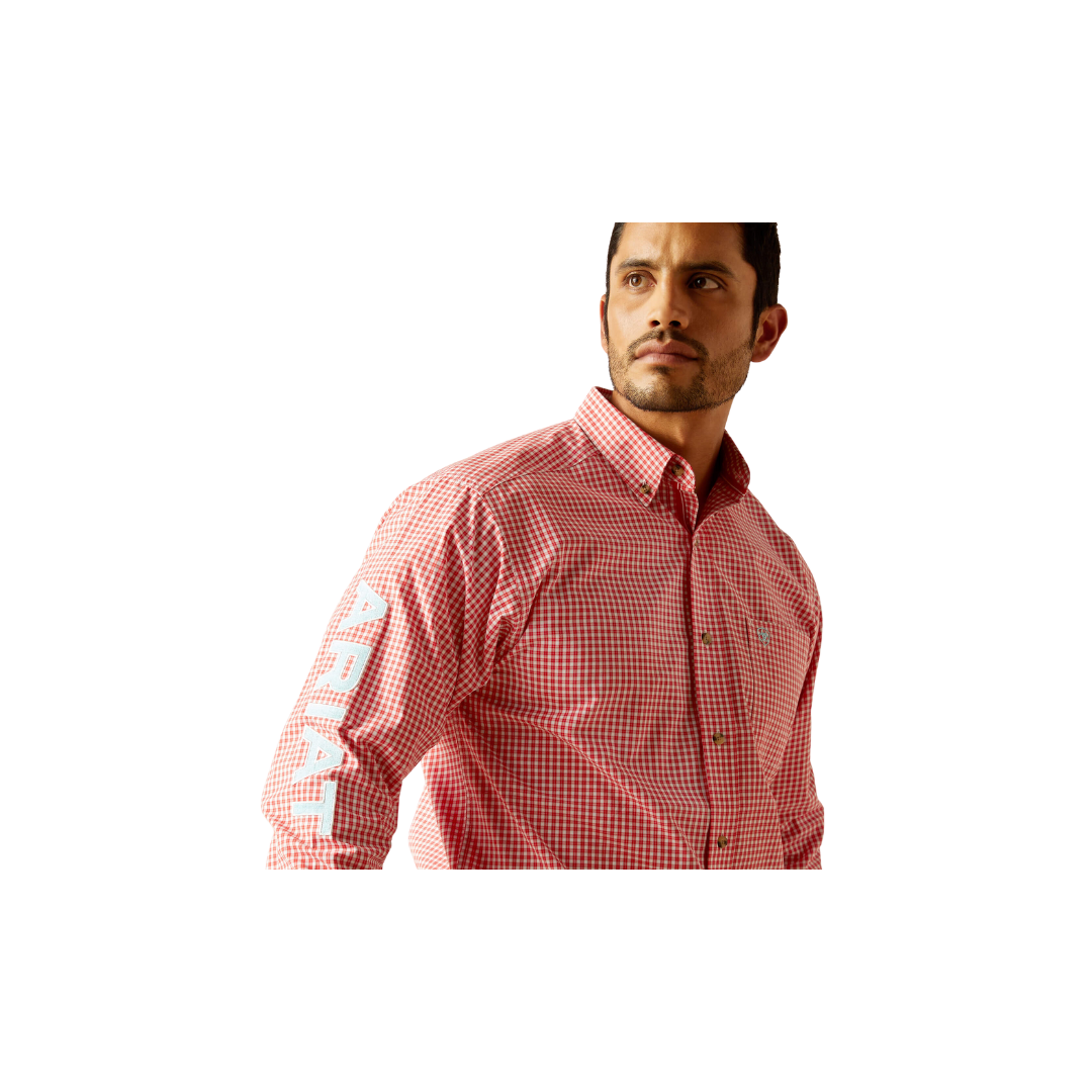 Ariat Men's Pro Series Team Gilbert Classic Fit Red Shirt