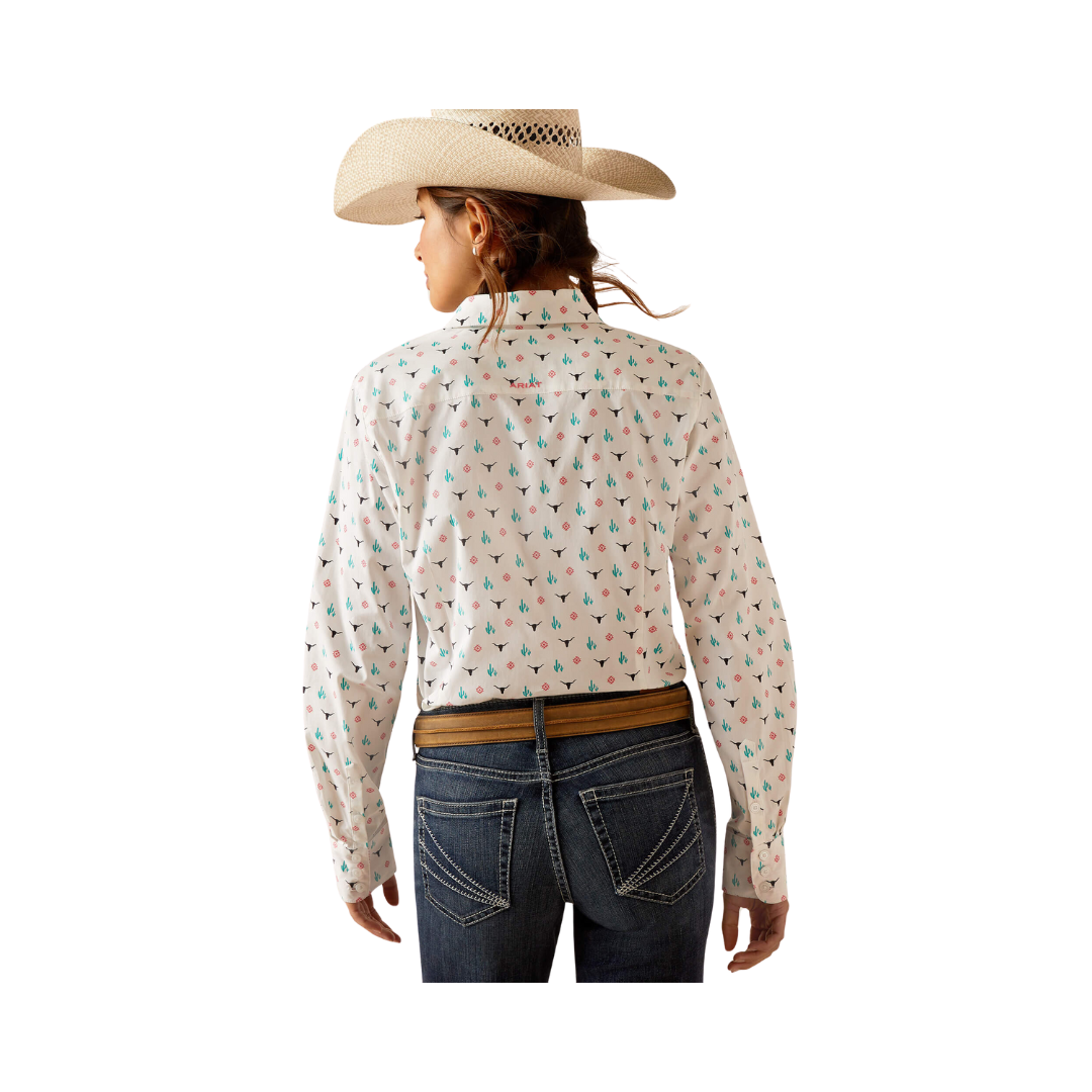 Ariat Women's Kirby Stretch Steer Garden Shirt