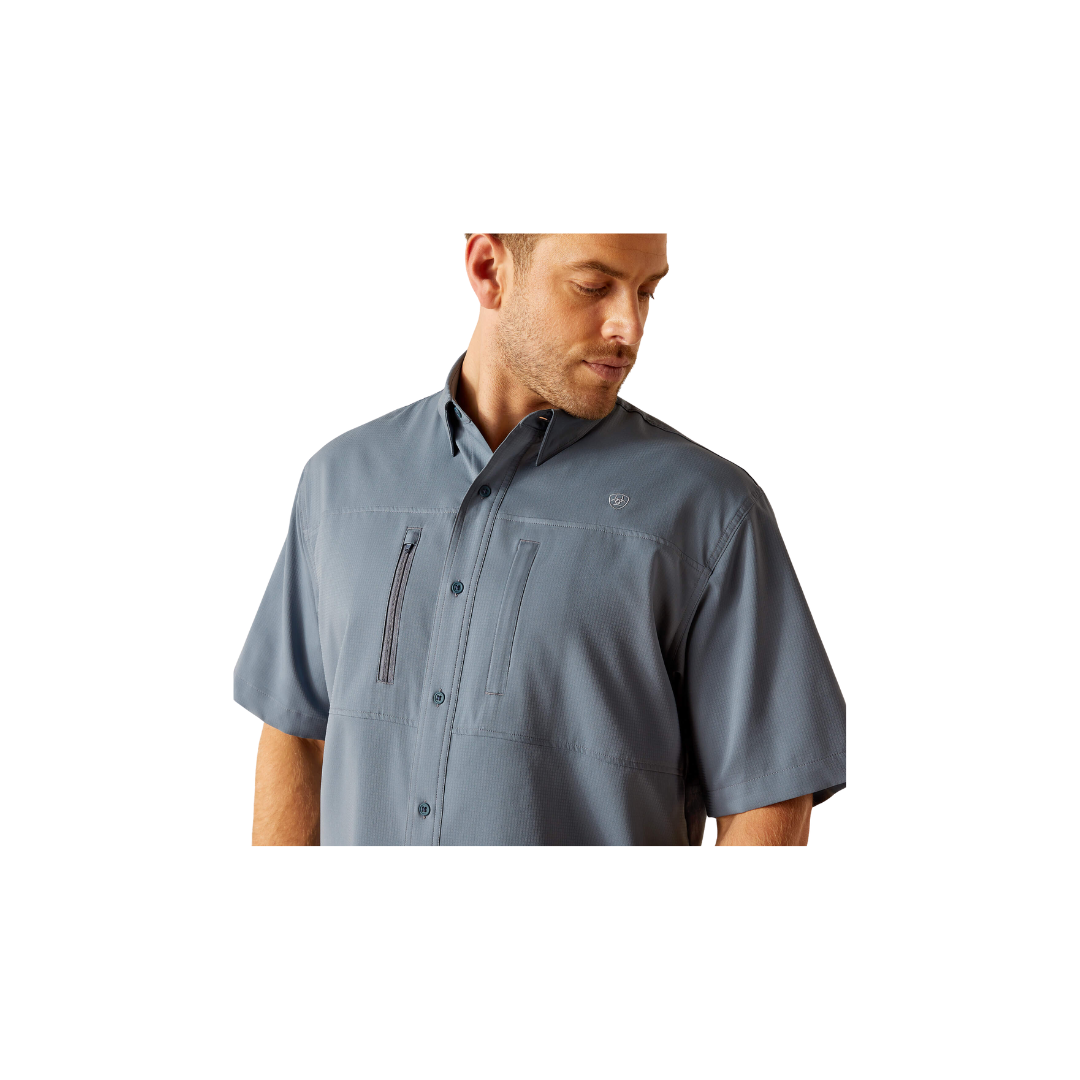 Ariat Men's Pro Series Ventek Newsboy Blue Big Shirt