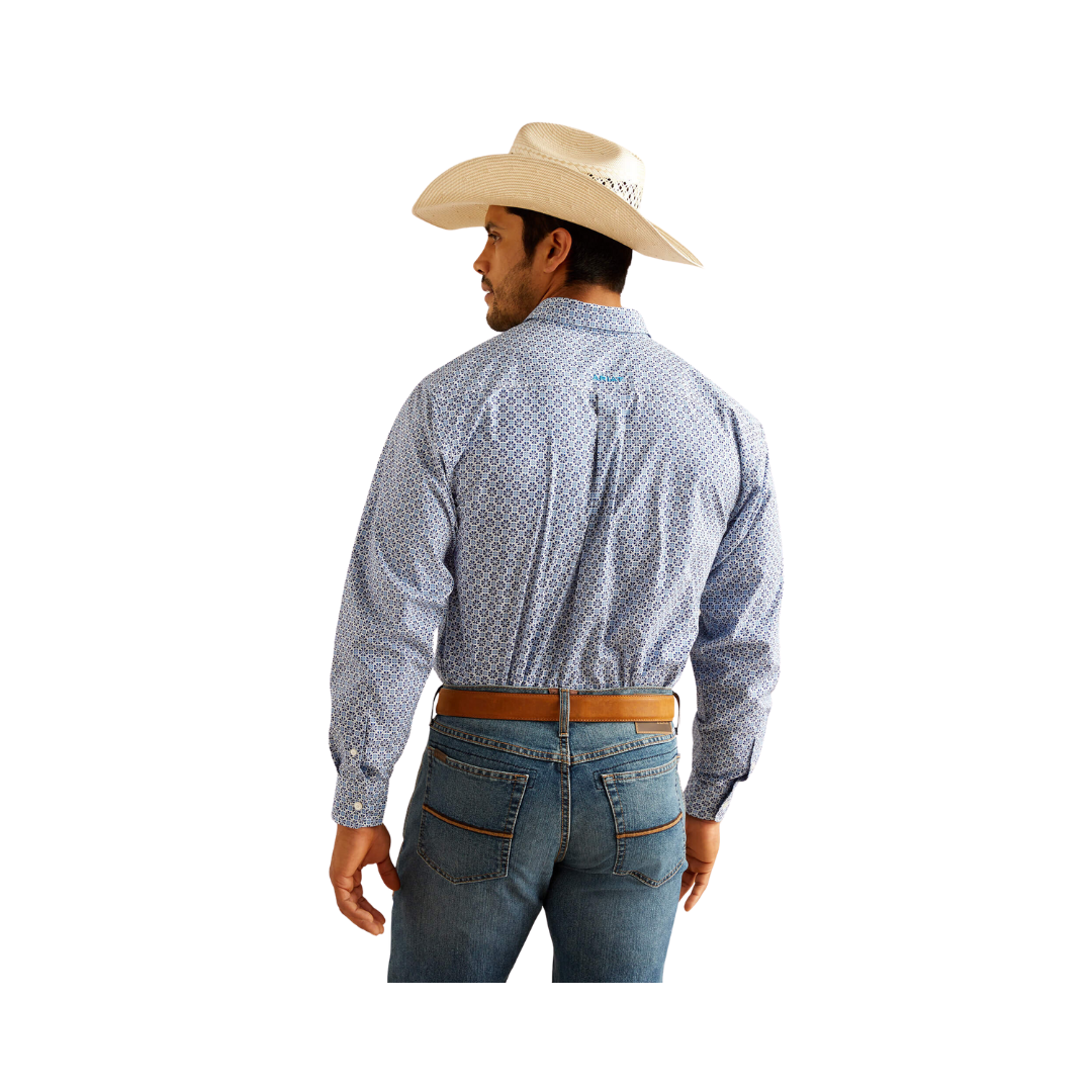 Ariat Men's Perry Classic Fit Blue Shirt