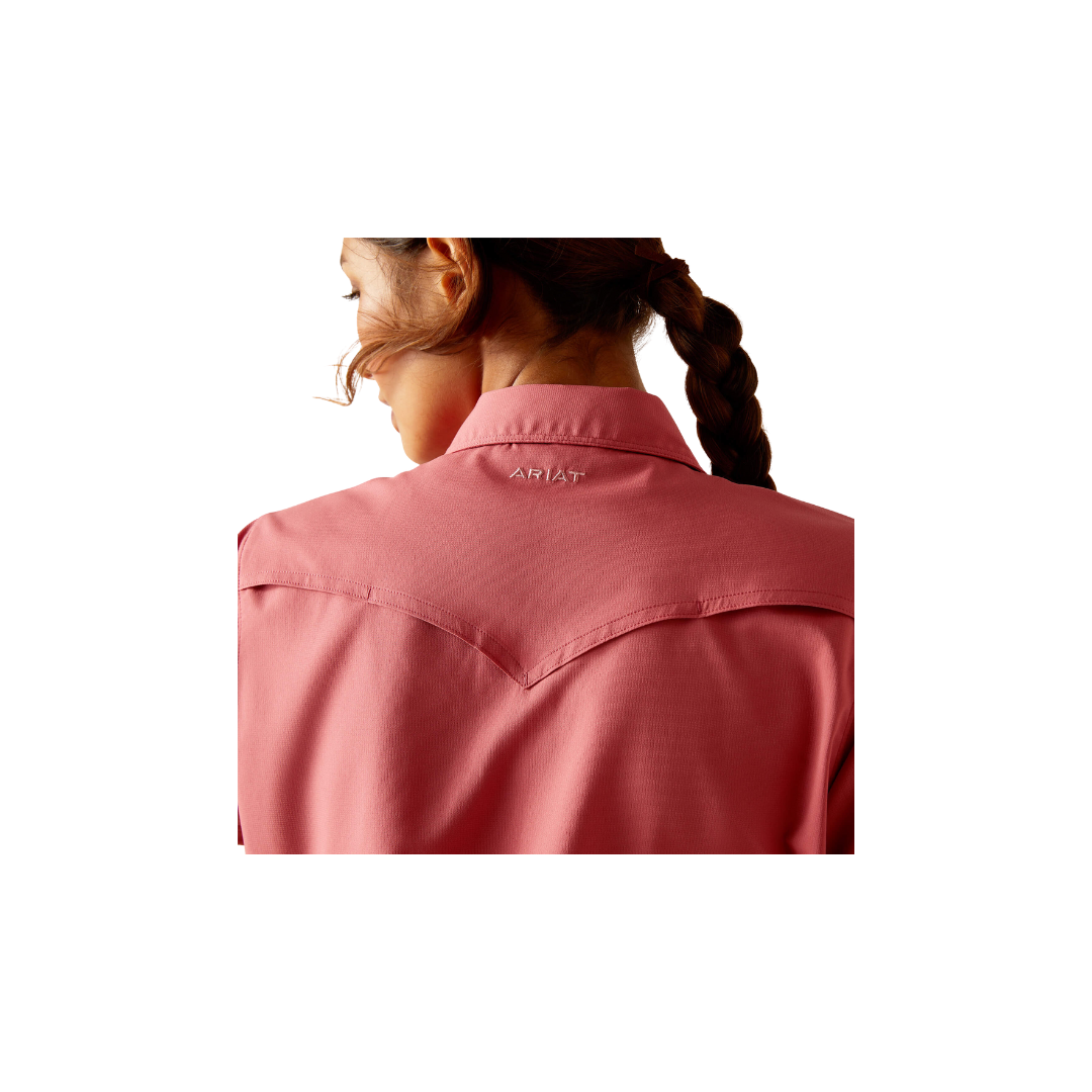 Ariat Women's Western Ventek Slate Rose Pink Shirt