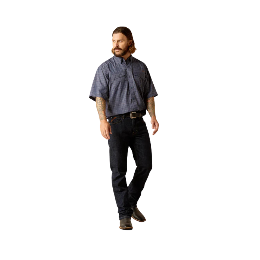 Ariat Men's Venttek Outbound Mood Classic Fit Indigo Shirt