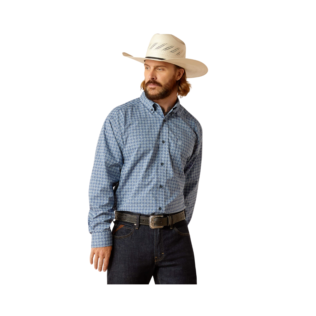 Ariat Men's 360 AirFlow Classic Fit Blue Big Shirt