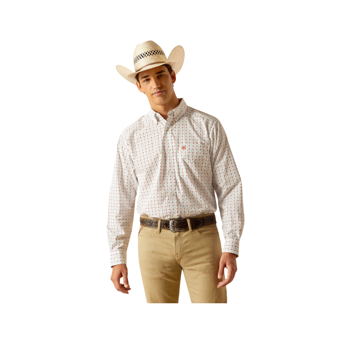 Ariat Men's Kade Classic Fit White Big Shirt