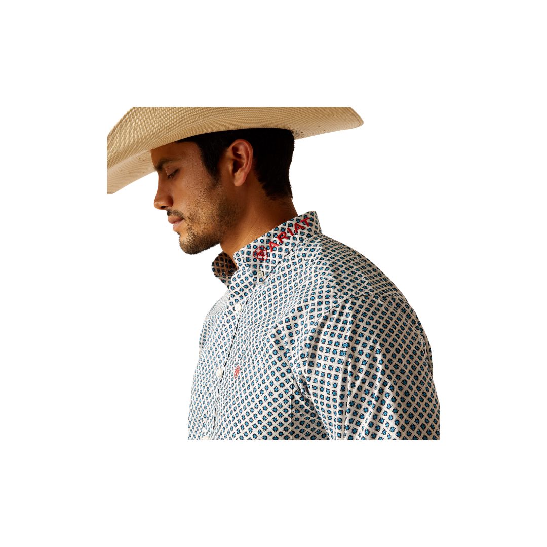 Ariat Men's Team Lochlan Fitted White Shirt