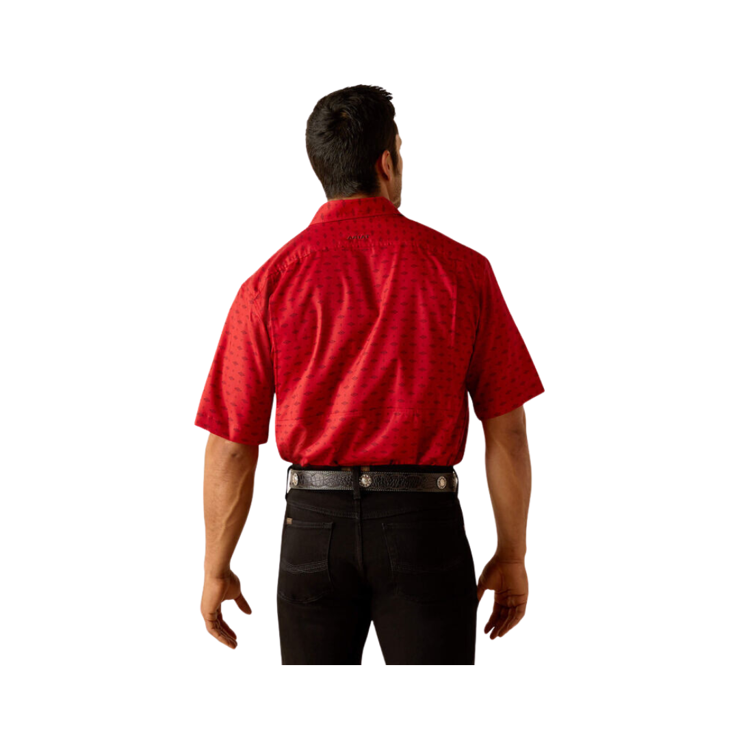Ariat Men's Venttek Classic Fit Haute Red Shirt