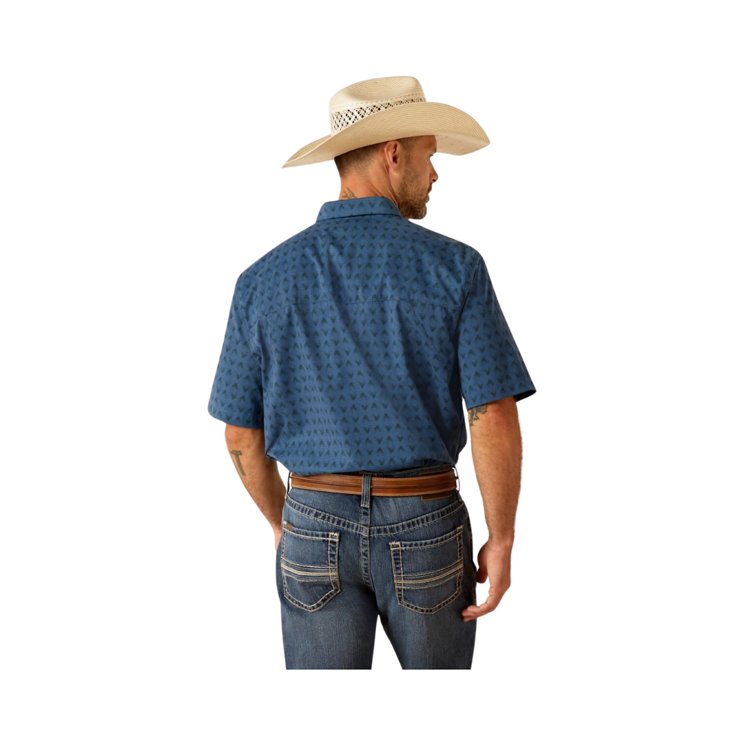 Ariat Men's 360 Airflow Classic Fit Ensignd Blue Shirt