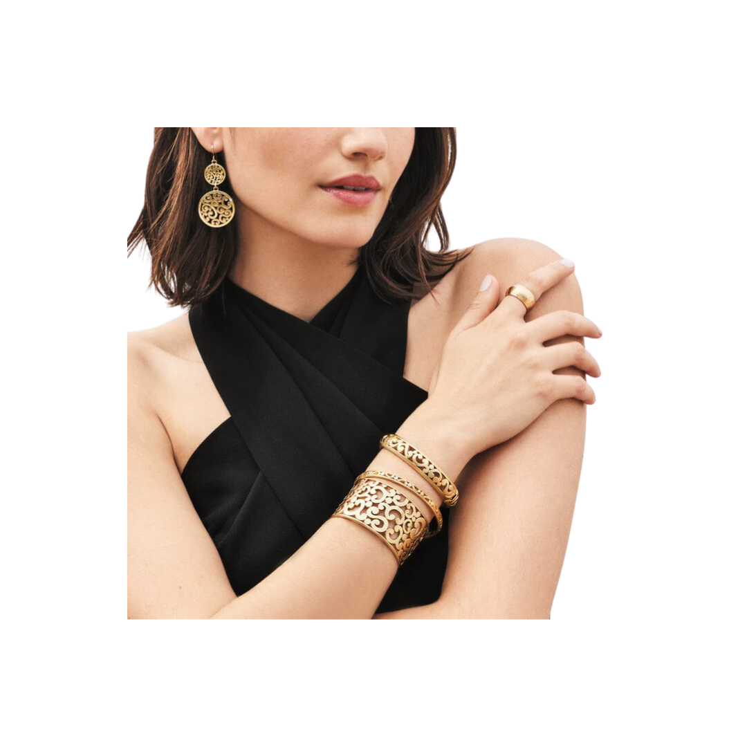 Brighton Women's Contempo Medium Hinged Gold Bangle