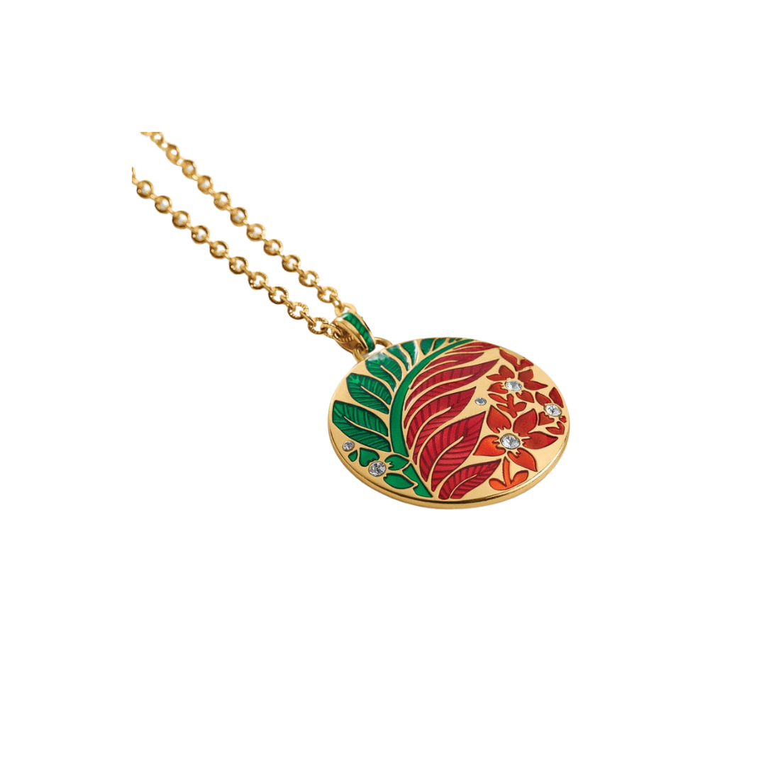 Brighton Women's Terra Tropica Reversible Gold Multicolor Necklace